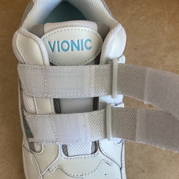 Vionic Women's Tabi Walking Shoes White/Light Blue/Gray Size 6.5 Wide Athleisure - Picture 8 of 9